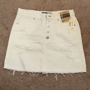 NWT High Rise White Mini Skirt